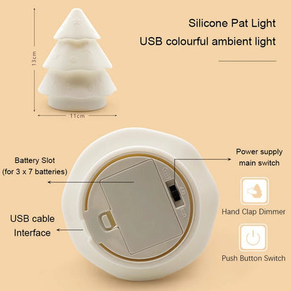 Christmas Tree Silicone Lamp