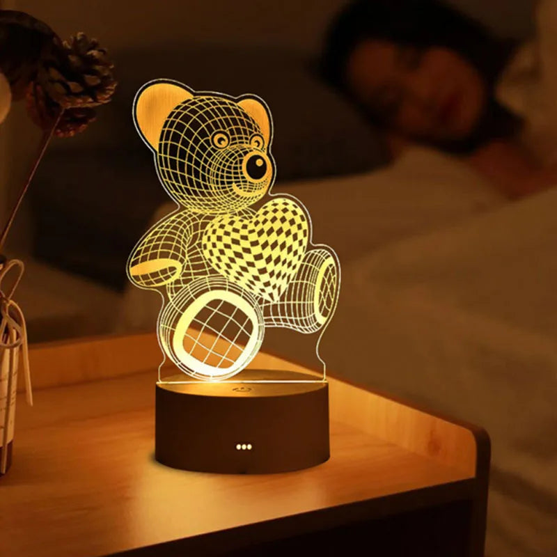 Bear/Romantic Led Lamp